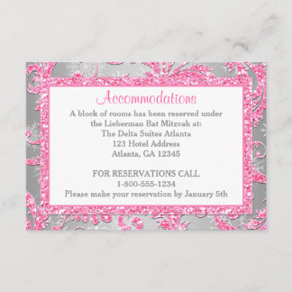 Tarjeta De Recepción Winter Wonderland Bat Mitzvah Gabinete 2
