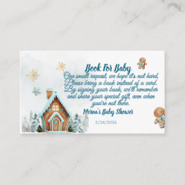 Tarjeta De Recepción Winter wonderland Gingerbre Books for Baby Request