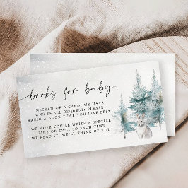 Tarjeta De Recepción Winter Woodland Baby Cold Fuera de la Solicitud de