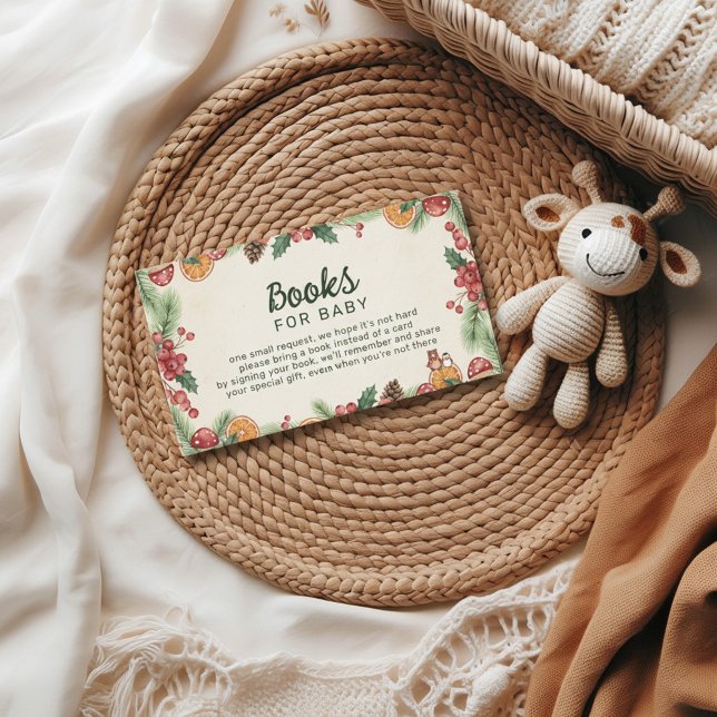 Tarjeta De Recepción Winter Woodland Baby Shower (Subido por el creador)