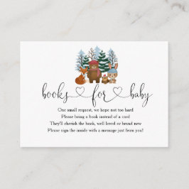 Tarjeta De Recepción Winter Woodland Baby Shower Books For Baby