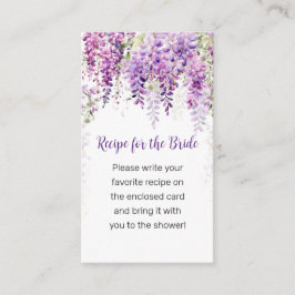 Tarjeta De Recepción Wisteria de color morado