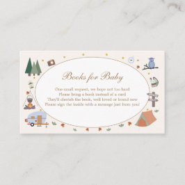 Tarjeta De Recepción Woodland Adventure espera el camping Baby Shower