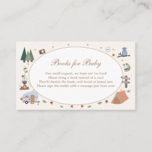Tarjeta De Recepción Woodland Adventure espera el camping Baby Shower
