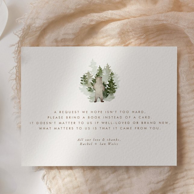 Tarjeta De Recepción Woodland Adventure Gender Neutral Baby Shower (Subido por el creador)