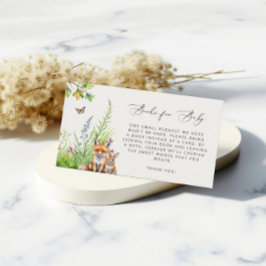 Tarjeta De Recepción Woodland Animales Fox Rabbit Books Para El Bebé