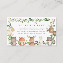 Tarjeta De Recepción Woodland Animals Baby Shower Books For Baby