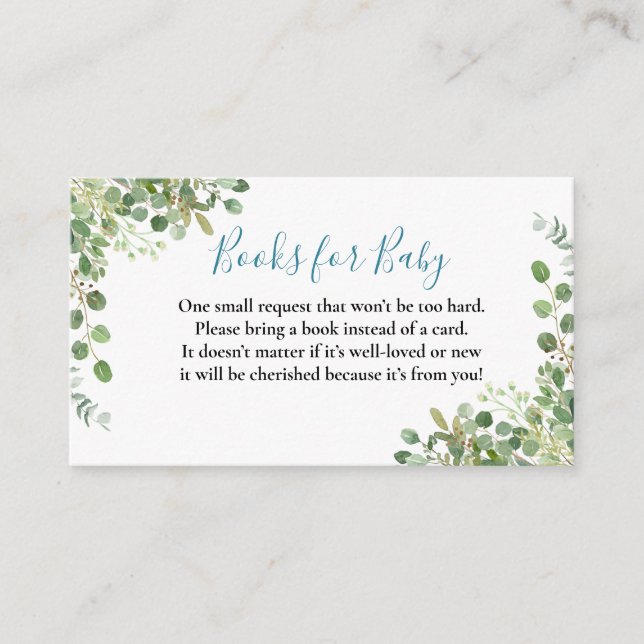 Tarjeta De Recepción Woodland Animals Blue Truck Baby Shower (Anverso)