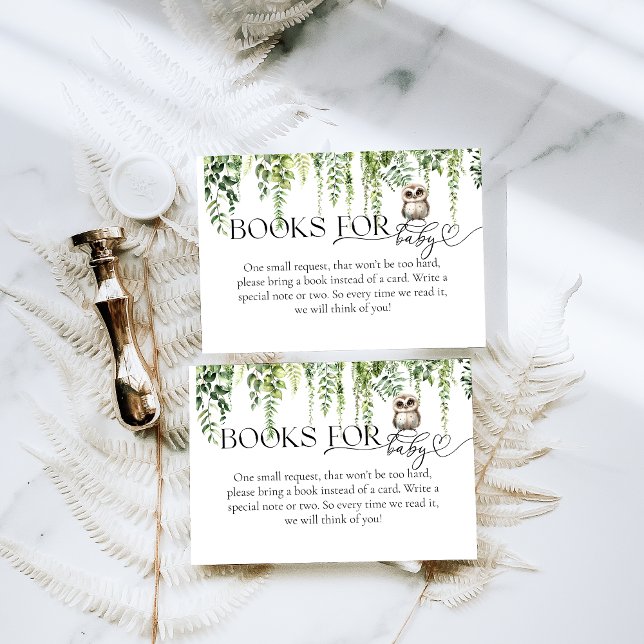 Tarjeta De Recepción Woodland Animals Greenery Mushroom Baby Shower (Subido por el creador)