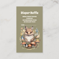 Woodland Baby Shower Diaper Raffle