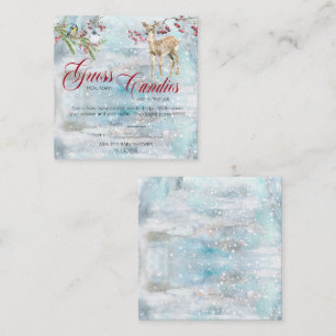 Tarjeta De Recepción Woodland Boy Baby Shower adivina caramelos en jueg