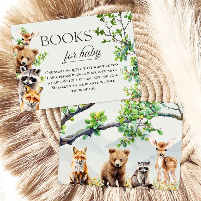 Tarjeta De Recepción Woodland Forest Animals Books for Baby Card (Subido por el creador)