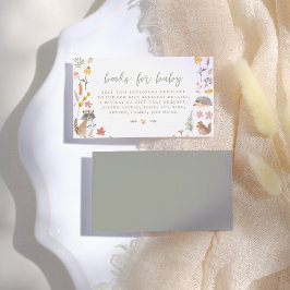 Tarjeta De Recepción Woodland Forest Animals Gender Neutral Baby Shower