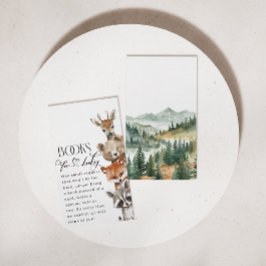 Tarjeta De Recepción Woodland Forest Animals Libros Modernos Para Bebés