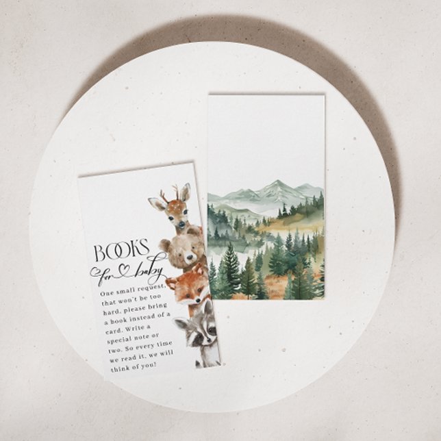 Tarjeta De Recepción Woodland Forest Animals Libros Modernos Para Bebés (Subido por el creador)