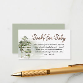 Tarjeta De Recepción Woodland Forest Baby Shower Books Baby
