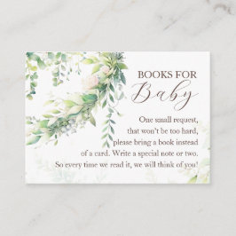 Tarjeta De Recepción Woodland Greenery Baby Boy Shower Books