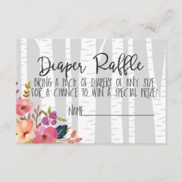 Tarjeta De Recepción Woodland Nursery Baby Deer y Fox Baby Shower