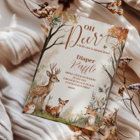 Woodland Oh Deer Tema Diapper Raffle