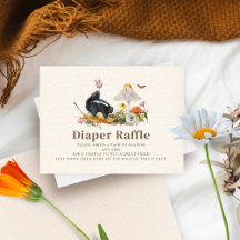 Woodland Skunk Chica Baby Shower Diaper Raffle