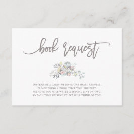 Tarjeta De Recepción Wreath Botánica Floral de acuarela | Solicitud de 