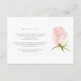 Tarjeta De Recepción Wreath de primavera | Detalles del Boda floral acu