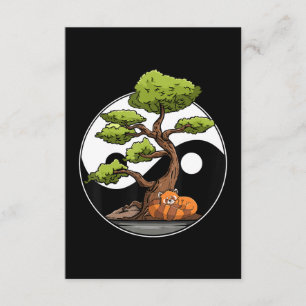 Tarjeta De Recepción Yin Yang Bonsai Tao Taoism Espiritual Zen Meditar