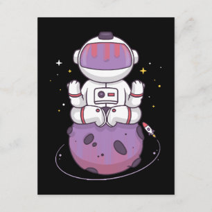 Tarjeta De Recepción Yoga Espacial 