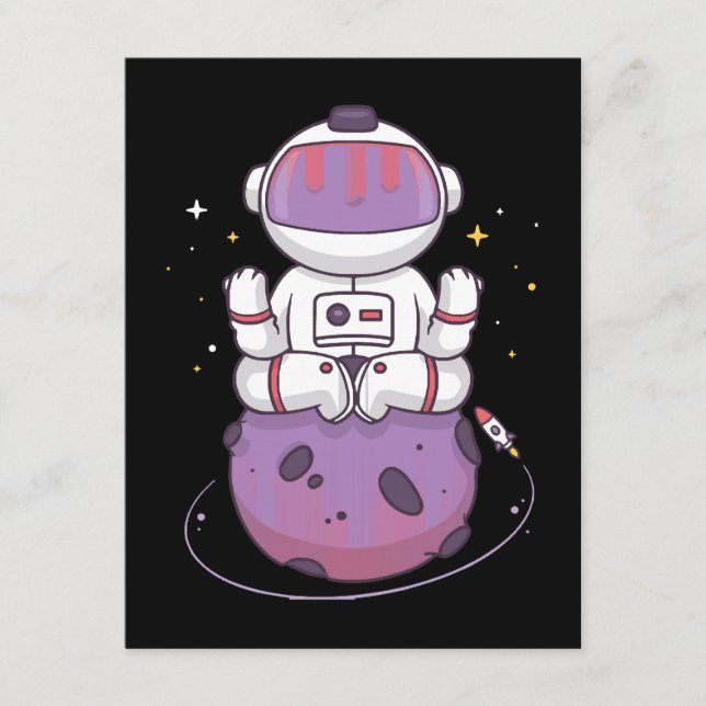 Tarjeta De Recepción Yoga Espacial  (Anverso)