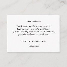 Tarjeta De Recepción Yoga Gold Lotus | Azul Gracias por tu compra