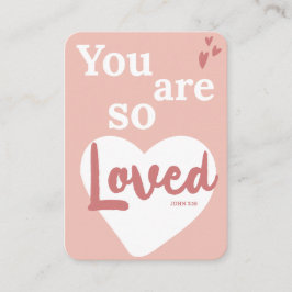 Tarjeta De Recepción You Are So Loved Christian Valentine's Day Card