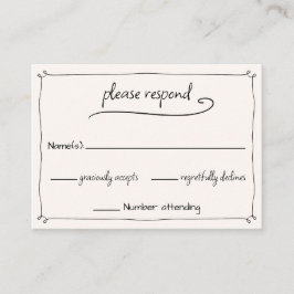 Tarjeta De Recepción Zapatos de Boda de mano extravagantes RSVP