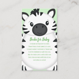Tarjeta De Recepción Zebra Baby Shower