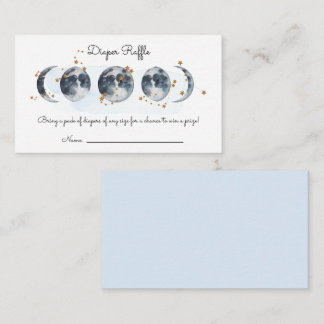 Tarjeta De Recepción Zodiaco sobre el pañal de la luna