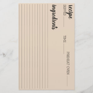 Tarjeta de receta