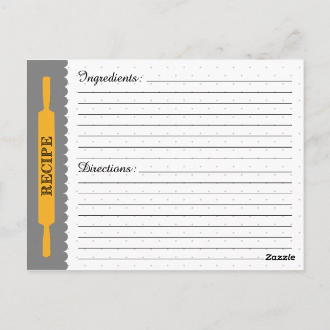 Tarjeta de receta (Reverso)