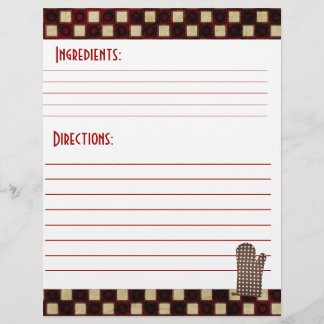 Tarjeta de Receta