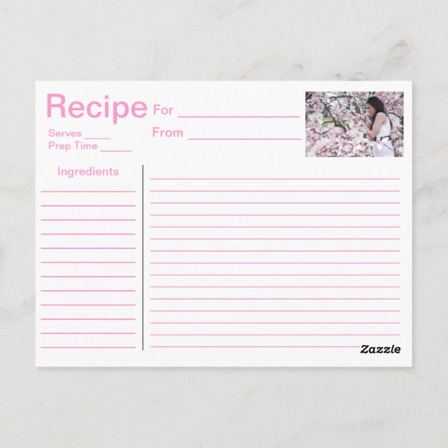 Tarjeta de receta (Reverso)