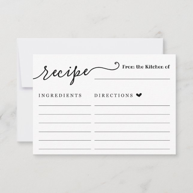 Tarjeta de receta (Anverso)