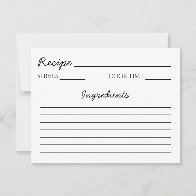 Tarjeta de receta (Anverso)