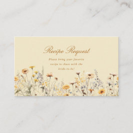 Tarjeta de receta adjunta Script Love Is In Bloom