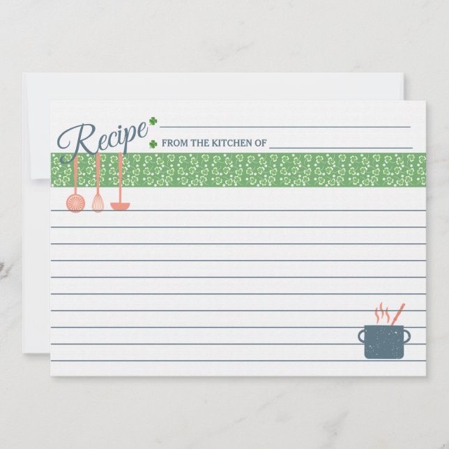 Tarjeta de receta afortunada (Anverso)