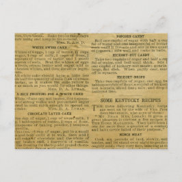 Tarjeta de receta Antique Kentucky