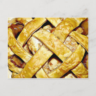 Tarjeta de receta Apple Pie Day de la abuela