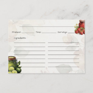 Tarjeta de receta básica de Marmalade