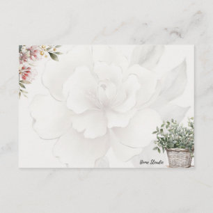 Tarjeta de receta básica en blanco