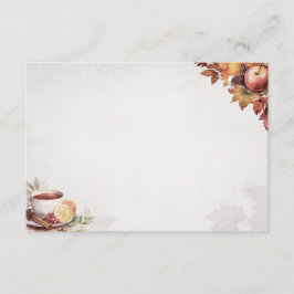 Tarjeta de receta básica en blanco para el calenta