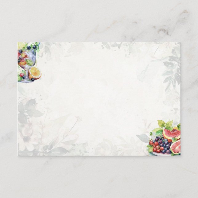 Tarjeta de receta básica en blanco para ensalada d (Anverso)