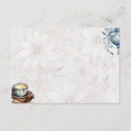 Tarjeta de receta básica en blanco para navidades