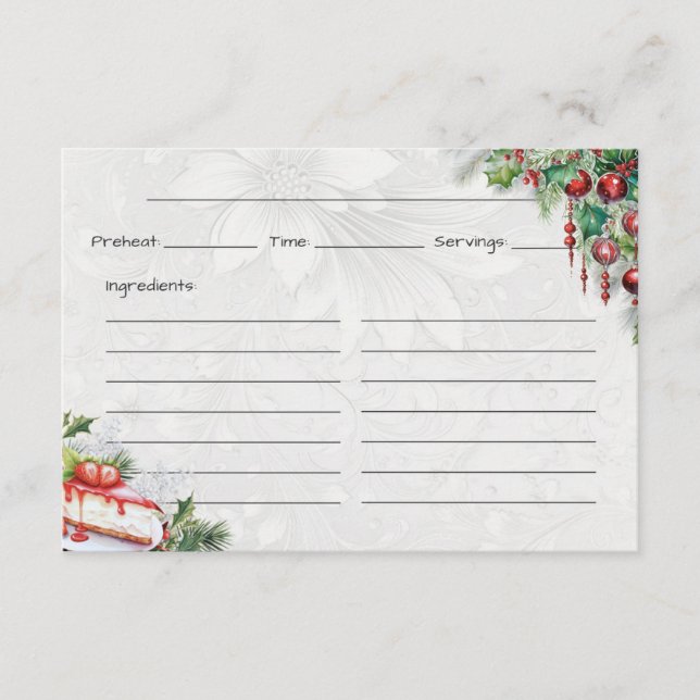 Tarjeta de receta básica Frost Bite (Anverso)